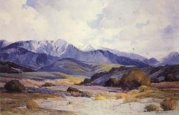 Anna Hills San Gorgonio from Beaumont Norge oil painting art